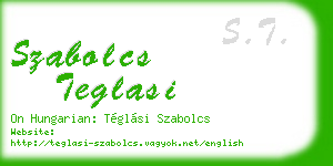 szabolcs teglasi business card